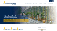 Desktop Screenshot of hno-informationen.de